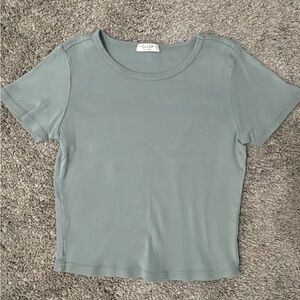 Light Pastel Green Short Sleeve Baby Tee